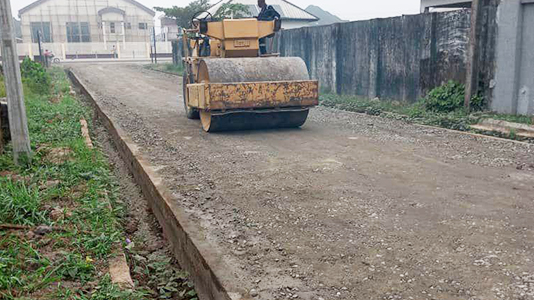 road construction work